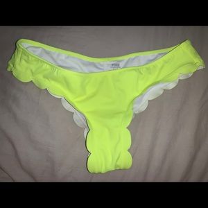 PINK neon yellow bikini bottom
